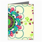 Mandala Flowers, Abstract, Butterflies, Floral, Pattern Greeting Cards (Pkg of 8)