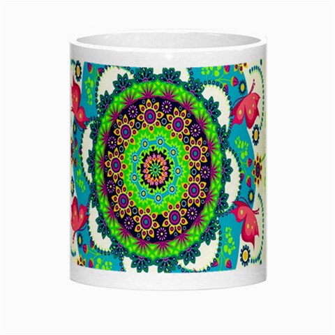 Mandala Flowers, Abstract, Butterflies, Floral, Pattern Morph Mug from ArtsNow.com Center