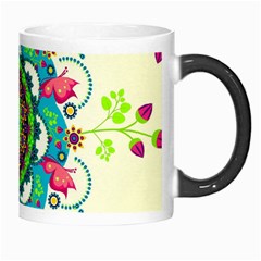 Mandala Flowers, Abstract, Butterflies, Floral, Pattern Morph Mug from ArtsNow.com Right