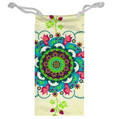 Mandala Flowers, Abstract, Butterflies, Floral, Pattern Jewelry Bag from ArtsNow.com Back