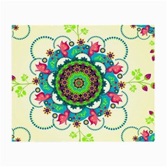 Mandala Flowers, Abstract, Butterflies, Floral, Pattern Small Glasses Cloth (2 Sides) from ArtsNow.com Front