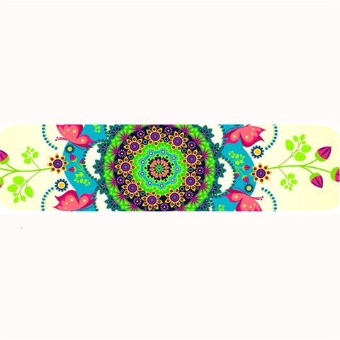 Mandala Flowers, Abstract, Butterflies, Floral, Pattern Large Bar Mat from ArtsNow.com 32 x8.5  Bar Mat