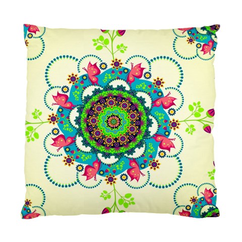 Mandala Flowers, Abstract, Butterflies, Floral, Pattern Standard Cushion Case (One Side) from ArtsNow.com Front