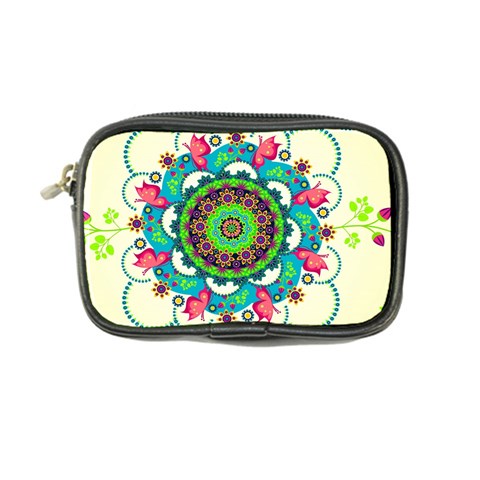 Mandala Flowers, Abstract, Butterflies, Floral, Pattern Coin Purse from ArtsNow.com Front