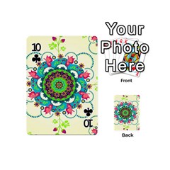 Mandala Flowers, Abstract, Butterflies, Floral, Pattern Playing Cards 54 Designs (Mini) from ArtsNow.com Front - Club10