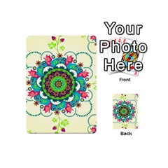 Mandala Flowers, Abstract, Butterflies, Floral, Pattern Playing Cards 54 Designs (Mini) from ArtsNow.com Back