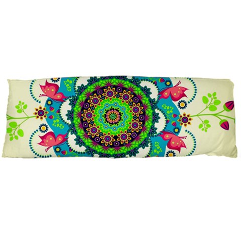 Mandala Flowers, Abstract, Butterflies, Floral, Pattern Body Pillow Case (Dakimakura) from ArtsNow.com Body Pillow Case