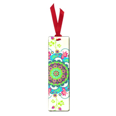 Mandala Flowers, Abstract, Butterflies, Floral, Pattern Small Book Marks from ArtsNow.com Front