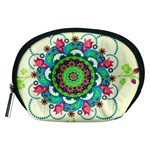 Mandala Flowers, Abstract, Butterflies, Floral, Pattern Accessory Pouch (Medium)