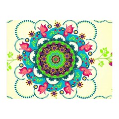 Mandala Flowers, Abstract, Butterflies, Floral, Pattern Two Sides Premium Plush Fleece Blanket (Mini) from ArtsNow.com 35 x27  Blanket Front