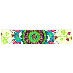 Mandala Flowers, Abstract, Butterflies, Floral, Pattern Small Premium Plush Fleece Scarf from ArtsNow.com Front