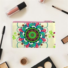 Mandala Flowers, Abstract, Butterflies, Floral, Pattern Cosmetic Bag (XS) from ArtsNow.com Back