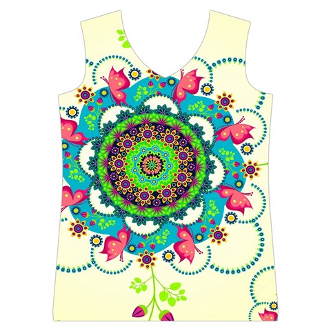 Mandala Flowers, Abstract, Butterflies, Floral, Pattern Women s Basketball Tank Top from ArtsNow.com Front