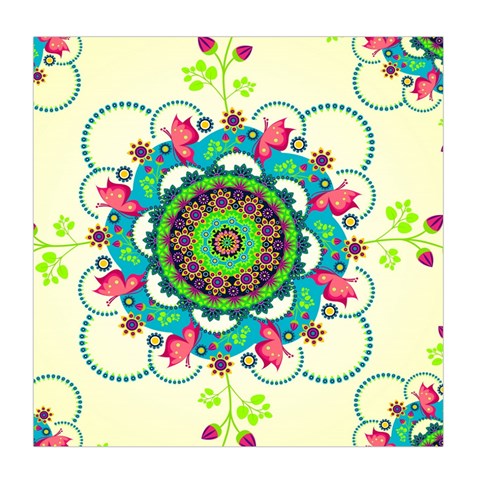 Mandala Flowers, Abstract, Butterflies, Floral, Pattern Duvet Cover (Queen Size) from ArtsNow.com Front