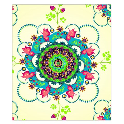 Mandala Flowers, Abstract, Butterflies, Floral, Pattern Duvet Cover Double Side (California King Size) from ArtsNow.com Front