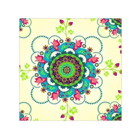 Mandala Flowers, Abstract, Butterflies, Floral, Pattern Square Satin Scarf (30  x 30 ) from ArtsNow.com Front