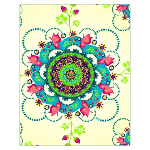 Mandala Flowers, Abstract, Butterflies, Floral, Pattern Toiletries Pouch from ArtsNow.com Back