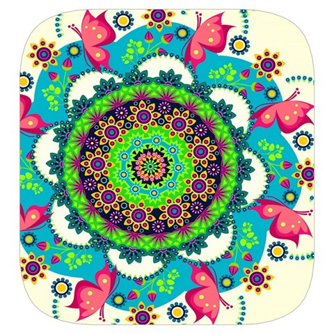 Mandala Flowers, Abstract, Butterflies, Floral, Pattern Toiletries Pouch from ArtsNow.com Side Right