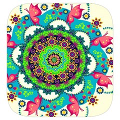 Mandala Flowers, Abstract, Butterflies, Floral, Pattern Toiletries Pouch from ArtsNow.com Side Left