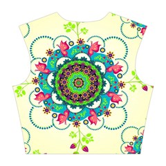 Mandala Flowers, Abstract, Butterflies, Floral, Pattern Cotton Crop Top from ArtsNow.com Back