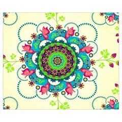 Mandala Flowers, Abstract, Butterflies, Floral, Pattern Medium Tote Bag from ArtsNow.com Front