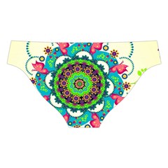 Mandala Flowers, Abstract, Butterflies, Floral, Pattern Cross Back Hipster Bikini Set from ArtsNow.com Back Under