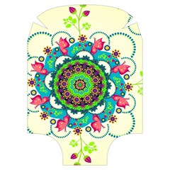 Mandala Flowers, Abstract, Butterflies, Floral, Pattern Luggage Cover (Medium) from ArtsNow.com Back