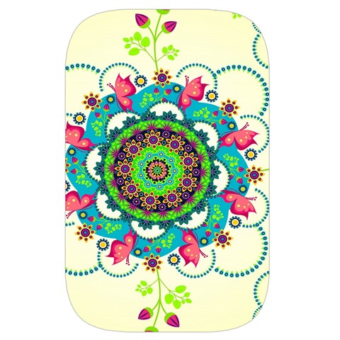 Mandala Flowers, Abstract, Butterflies, Floral, Pattern Waist Pouch (Small) from ArtsNow.com Front