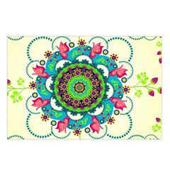 Mandala Flowers, Abstract, Butterflies, Floral, Pattern Waist Pouch (Small) from ArtsNow.com Loop