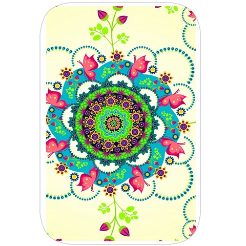 Mandala Flowers, Abstract, Butterflies, Floral, Pattern Belt Pouch Bag (Large) from ArtsNow.com Back