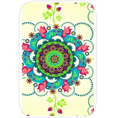 Mandala Flowers, Abstract, Butterflies, Floral, Pattern Belt Pouch Bag (Large) from ArtsNow.com Back