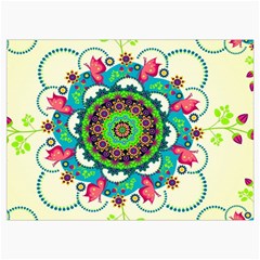 Mandala Flowers, Abstract, Butterflies, Floral, Pattern Roll Up Canvas Pencil Holder (M) from ArtsNow.com Front