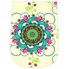 Mandala Flowers, Abstract, Butterflies, Floral, Pattern Wristlet Pouch Bag (Small) from ArtsNow.com Right Side