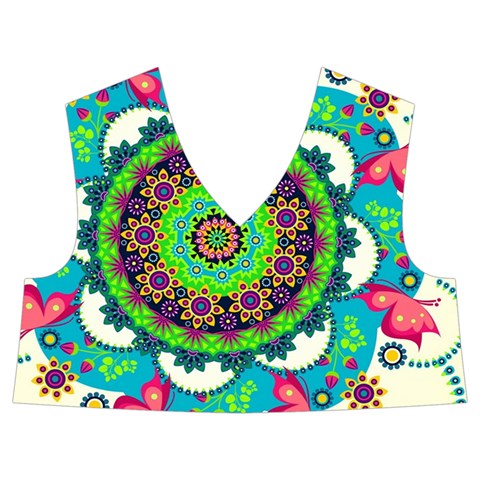 Mandala Flowers, Abstract, Butterflies, Floral, Pattern Kids  Midi Sailor Dress from ArtsNow.com Front Top