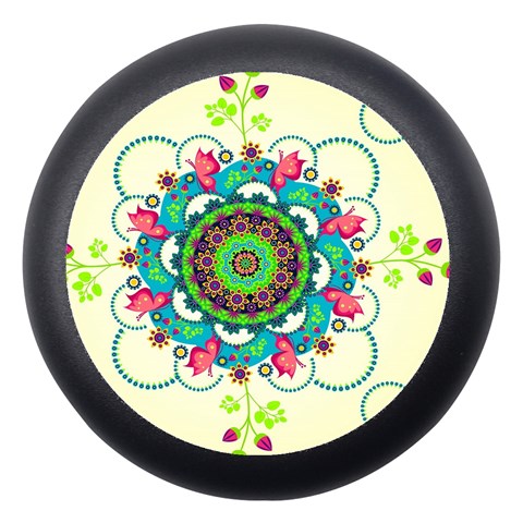 Mandala Flowers, Abstract, Butterflies, Floral, Pattern Dento Box with Mirror from ArtsNow.com Front