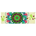 Mandala Flowers, Abstract, Butterflies, Floral, Pattern Banner and Sign 6  x 2 