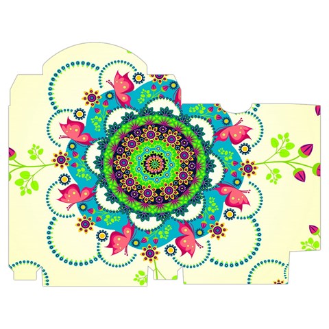 Mandala Flowers, Abstract, Butterflies, Floral, Pattern Playing Cards Single Design (Rectangle) with Custom Box from ArtsNow.com Poker Box