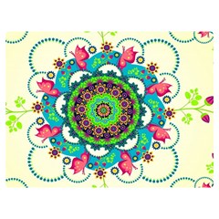 Mandala Flowers, Abstract, Butterflies, Floral, Pattern Two Sides Premium Plush Fleece Blanket (Baby Size) from ArtsNow.com 40 x30  Blanket Front