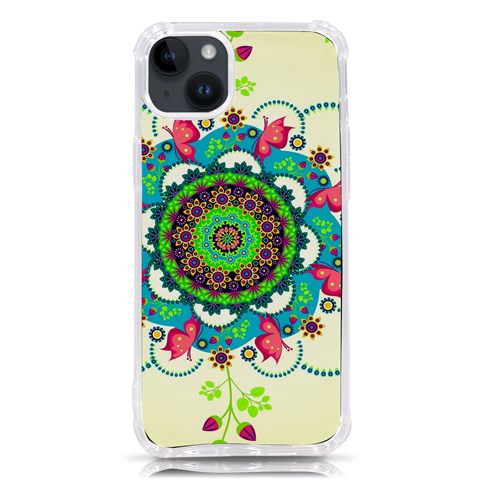 Mandala Flowers, Abstract, Butterflies, Floral, Pattern iPhone 14 Plus TPU UV Print Case from ArtsNow.com Front