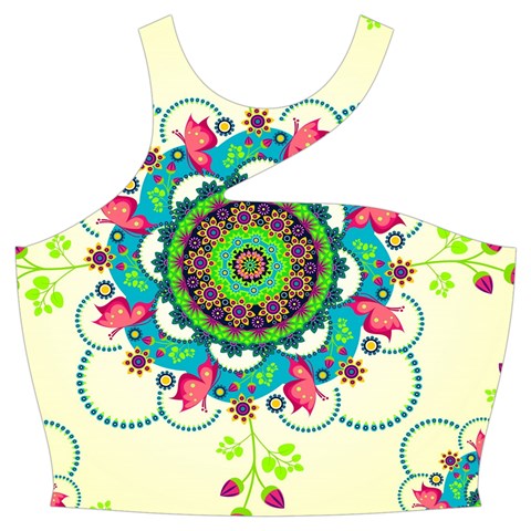 Mandala Flowers, Abstract, Butterflies, Floral, Pattern Cut Out Top from ArtsNow.com Front