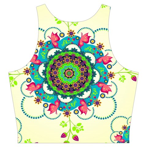 Mandala Flowers, Abstract, Butterflies, Floral, Pattern Cut Out Top from ArtsNow.com Back