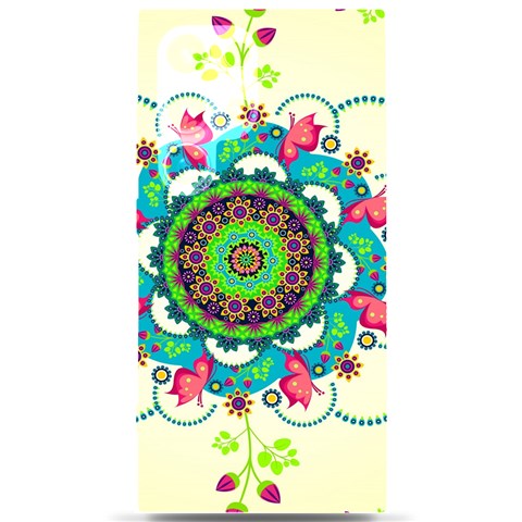 Mandala Flowers, Abstract, Butterflies, Floral, Pattern Samsung Galaxy S24 Ultra 6.9 Inch Black TPU UV Case from ArtsNow.com Front