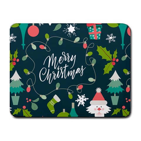 Merry Christmas, Happy New Year, Christmas Seamless Texture Small Mousepad from ArtsNow.com Front