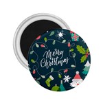 Merry Christmas, Happy New Year, Christmas Seamless Texture 2.25  Magnets