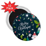 Merry Christmas, Happy New Year, Christmas Seamless Texture 2.25  Magnets (10 pack) 