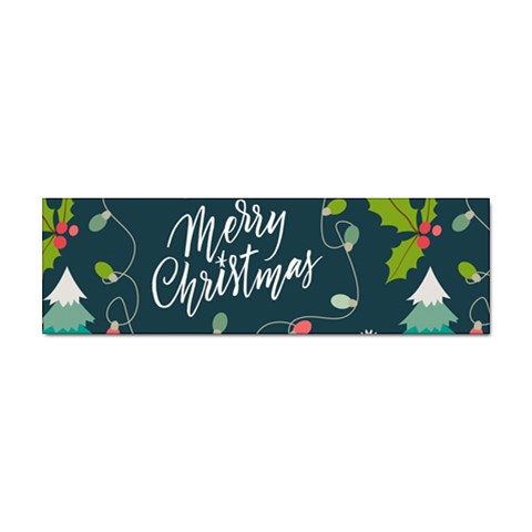 Merry Christmas, Happy New Year, Christmas Seamless Texture Sticker (Bumper) from ArtsNow.com Front