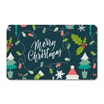 Merry Christmas, Happy New Year, Christmas Seamless Texture Magnet (Rectangular)