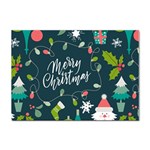 Merry Christmas, Happy New Year, Christmas Seamless Texture Sticker A4 (10 pack)