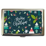 Merry Christmas, Happy New Year, Christmas Seamless Texture Cigarette Money Case