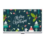 Merry Christmas, Happy New Year, Christmas Seamless Texture Business Card Holder